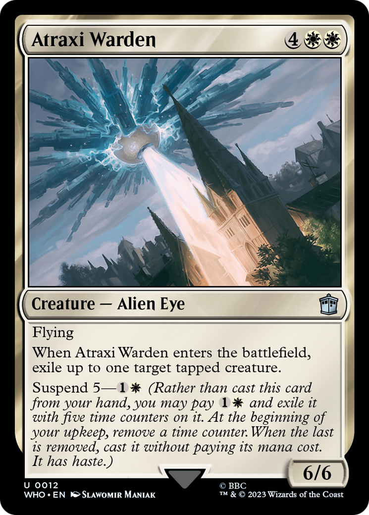 Image of Atraxi Warden (WHO-012) - Doctor Who Foil