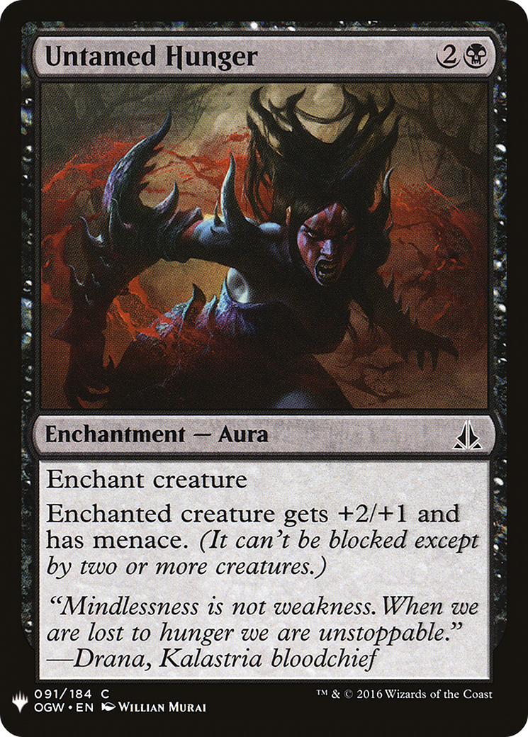 Image of Untamed Hunger (LIST-091) - The List