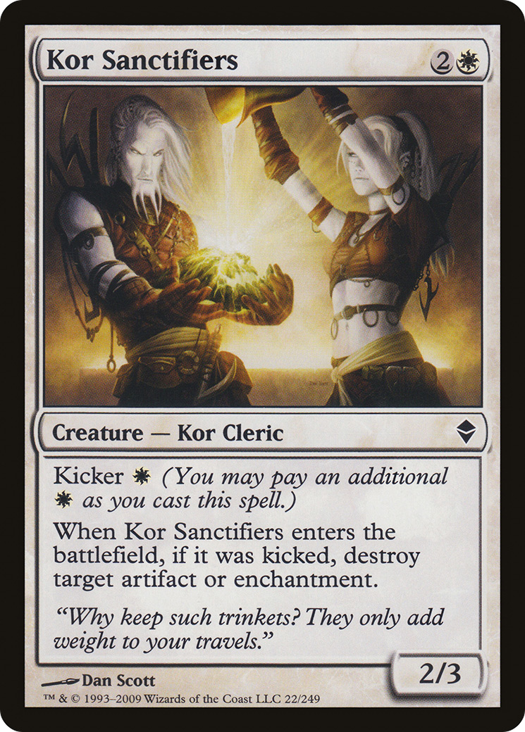 Image of Kor Sanctifiers (ZEN-022) - Zendikar Foil