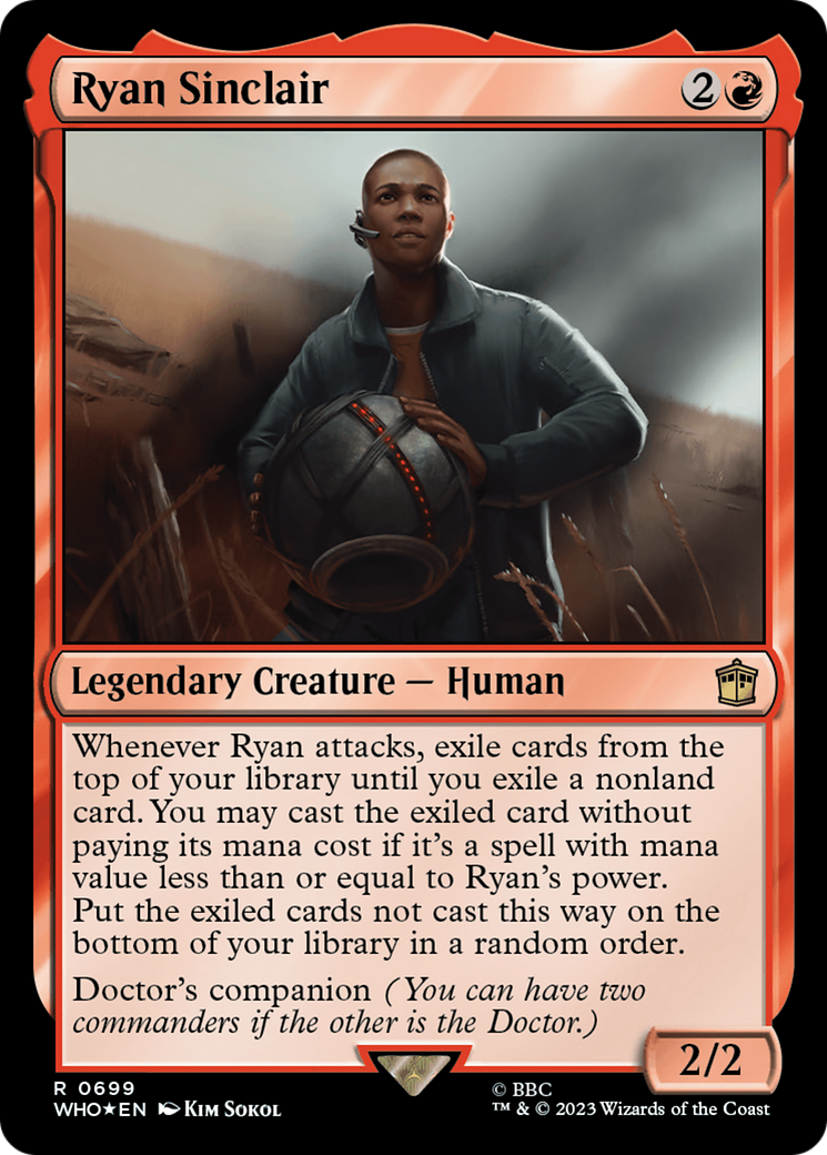 Image of Ryan Sinclair (Surge Foil) (WHO-699) - Doctor Who Foil