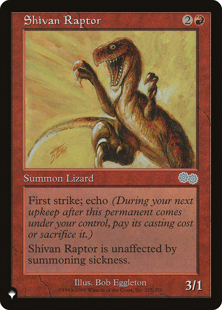 Image of Shivan Raptor (LIST-USG-215) - The List