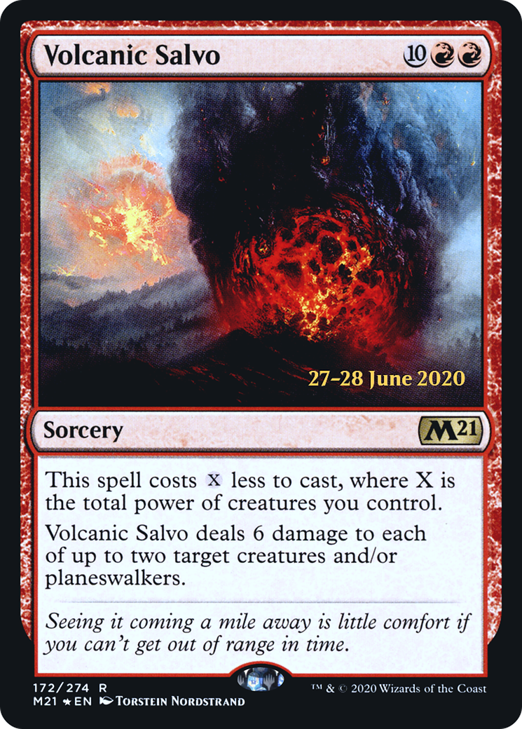 Image of Volcanic Salvo (PRE-172) - Core Set 2021 Promos Foil