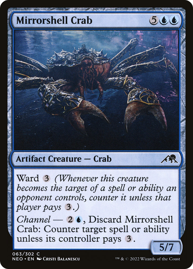 Image of Mirrorshell Crab (NEO-063) - Kamigawa: Neon Dynasty