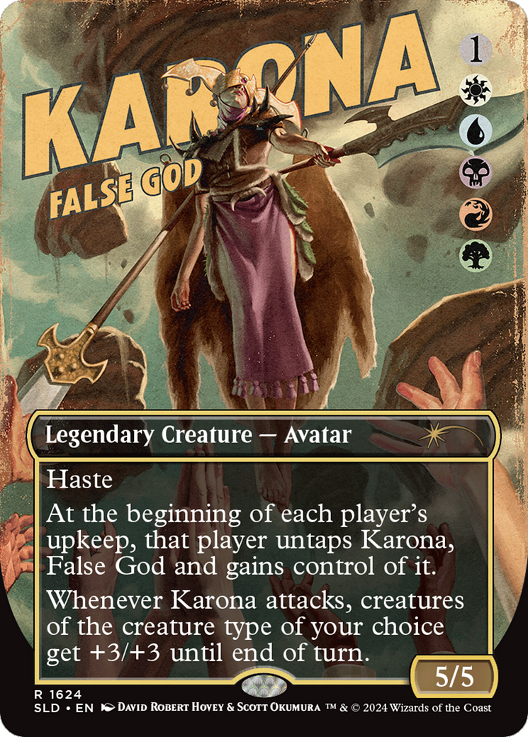 Image of Karona, False God (SLD-1624) - Secret Lair Drop (Borderless)