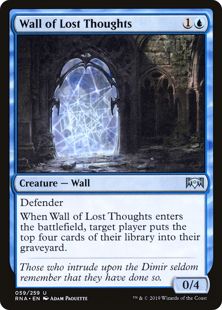 Image of Wall of Lost Thoughts (RNA-059) - Ravnica Allegiance Foil