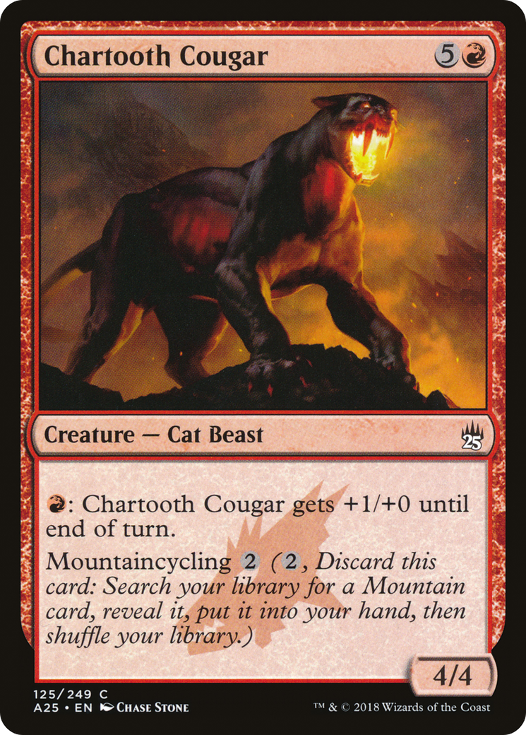 Image of Chartooth Cougar (A25-125) - Masters 25 Foil