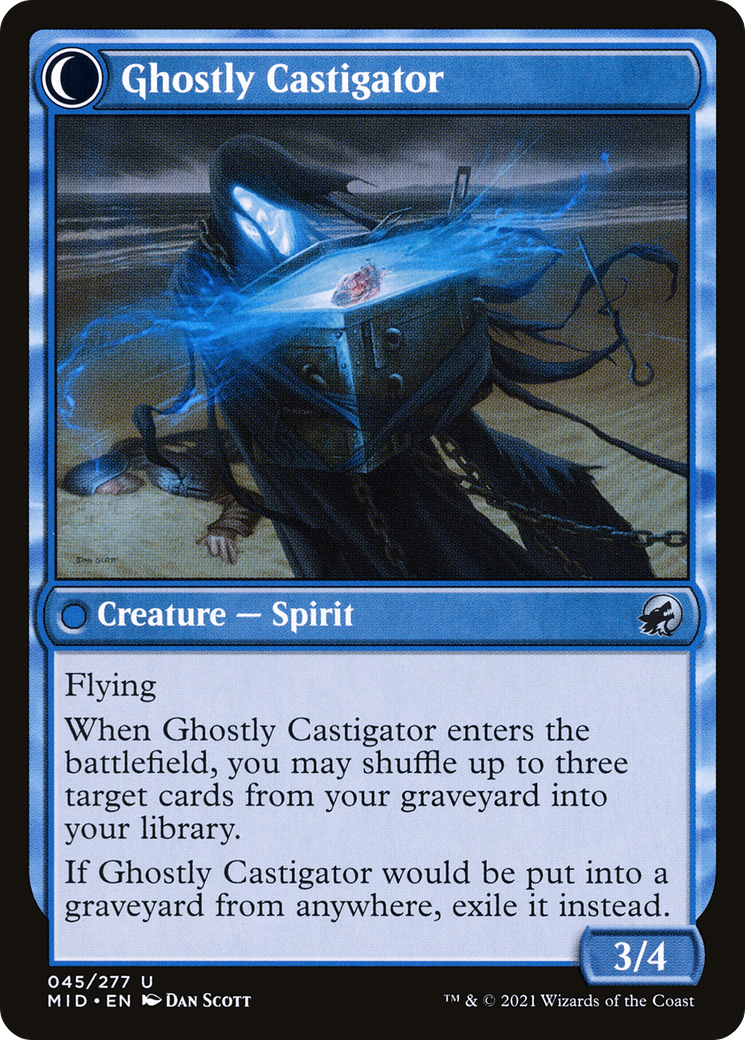 Image of Covetous Castaway (MID-045) - Innistrad: Midnight Hunt: (Double Faced Transform)
