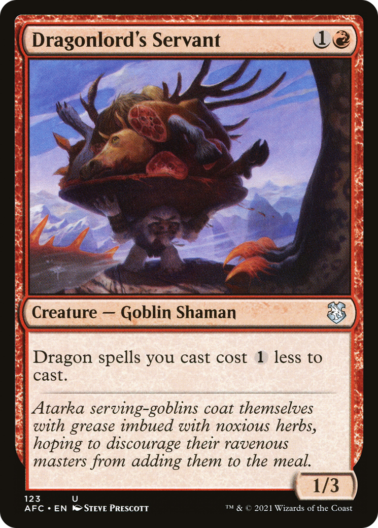 Image of Dragonlord's Servant (AFC-123) - Forgotten Realms Commander