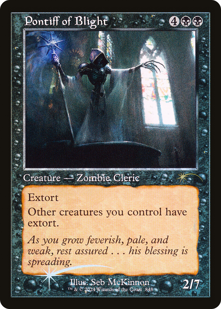 Image of Pontiff of Blight (SLD-848) - Secret Lair Drop Foil