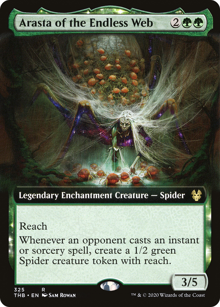 Image of Arasta of the Endless Web (Extended Art) (THB-325) - Theros Beyond Death: (enchantment, Extended Art)