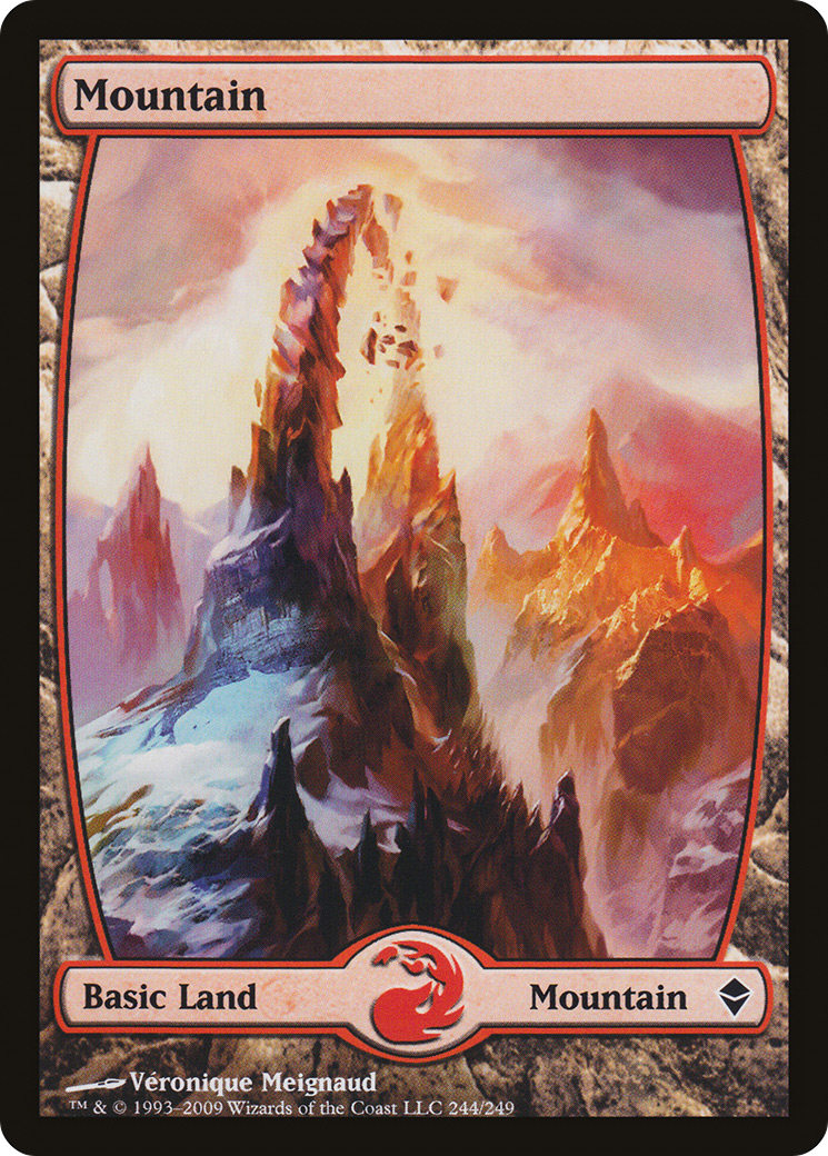 Image of Mountain (244) - Full Art (ZEN-244) - Zendikar