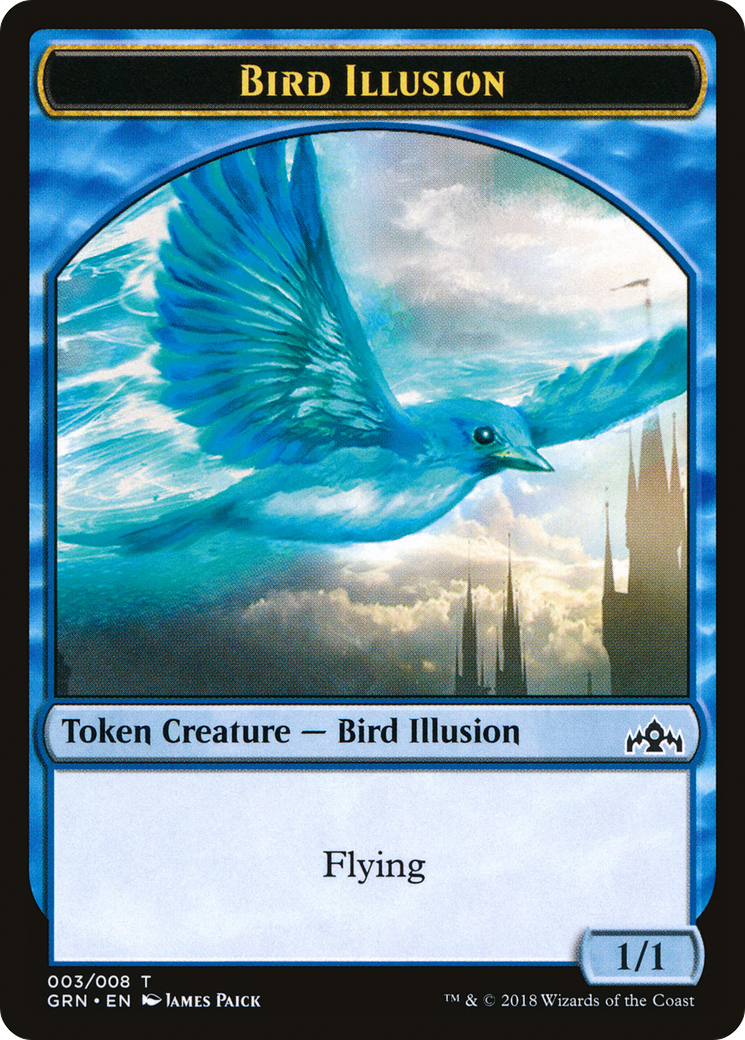 Image of Bird Illusion Token (GRN-003) - Guilds of Ravnica Tokens