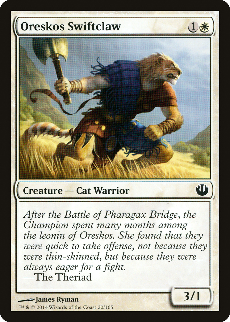 Image of Oreskos Swiftclaw (JOU-020) - Journey into Nyx Foil
