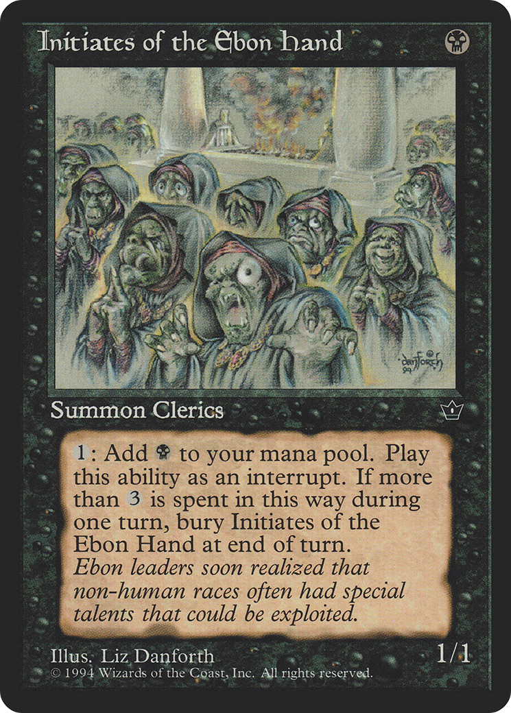 Image of Initiates of the Ebon Hand (Danforth) (FEM-) - Fallen Empires