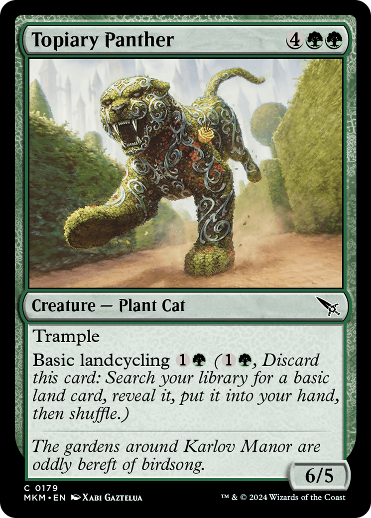 Image of Topiary Panther (MKM-179) - Murders at Karlov Manor Foil