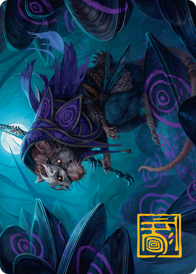 Image of Nightwhorl Hermit // Nightwhorl Hermit (ABLB-010) - Bloomburrow Art Series (Borderless) Foil