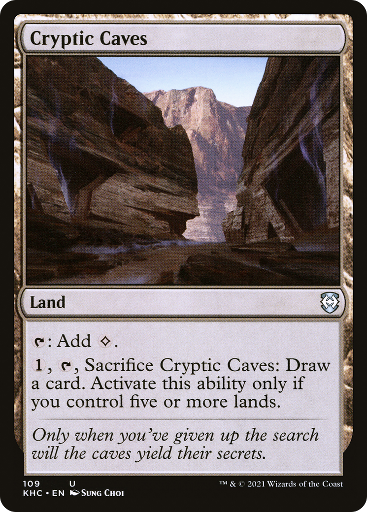 Image of Cryptic Caves (KHC-109) - Kaldheim Commander