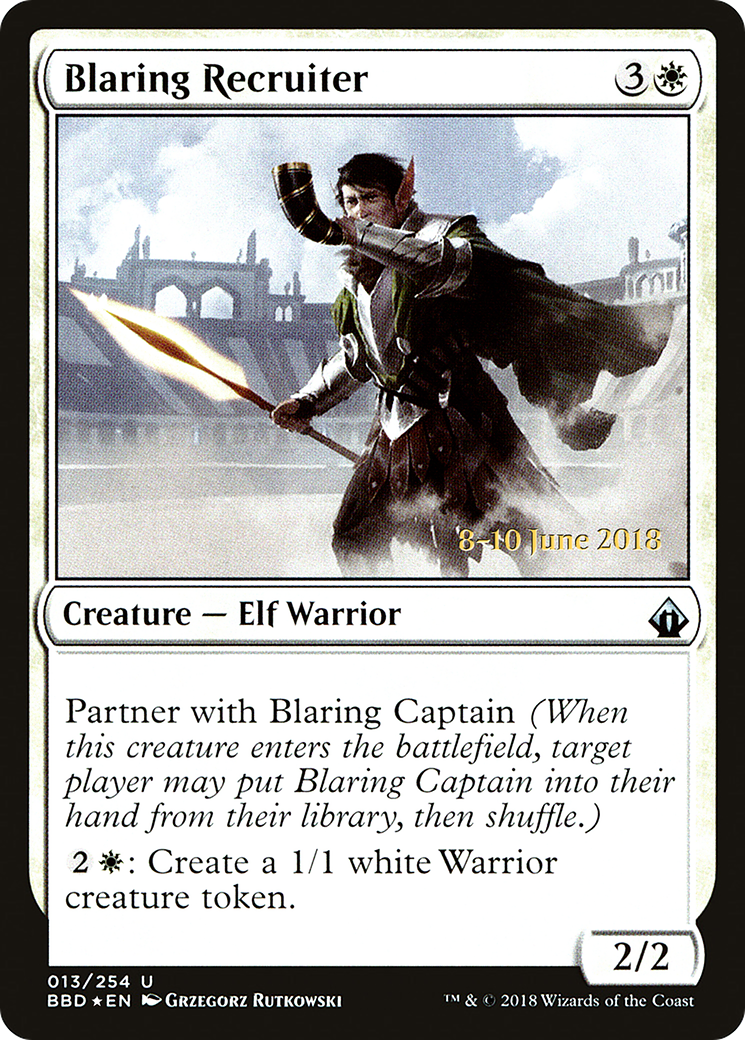 Image of Blaring Recruiter (LARP-13S) - Battlebond Promos Foil