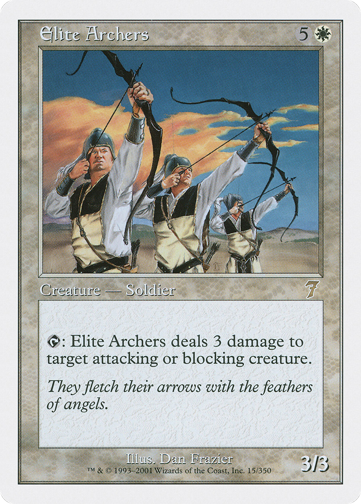Image of Elite Archers (7ED-015) - 7th Edition Foil