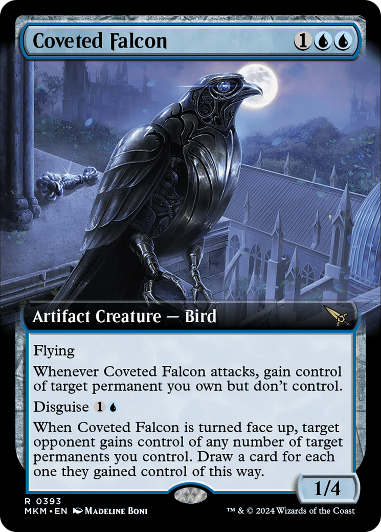 Image of Coveted Falcon (Extended Art) (MKM-393) - Murders at Karlov Manor: (Extended Art)