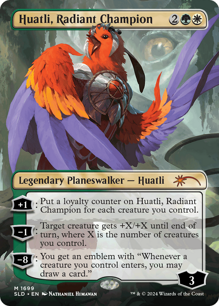 Image of Huatli, Radiant Champion (SLD-1699) - Secret Lair Drop (Borderless)
