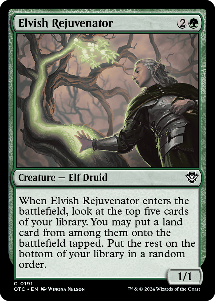 Image of Elvish Rejuvenator (OTC-191) - Outlaws of Thunder Junction Commander