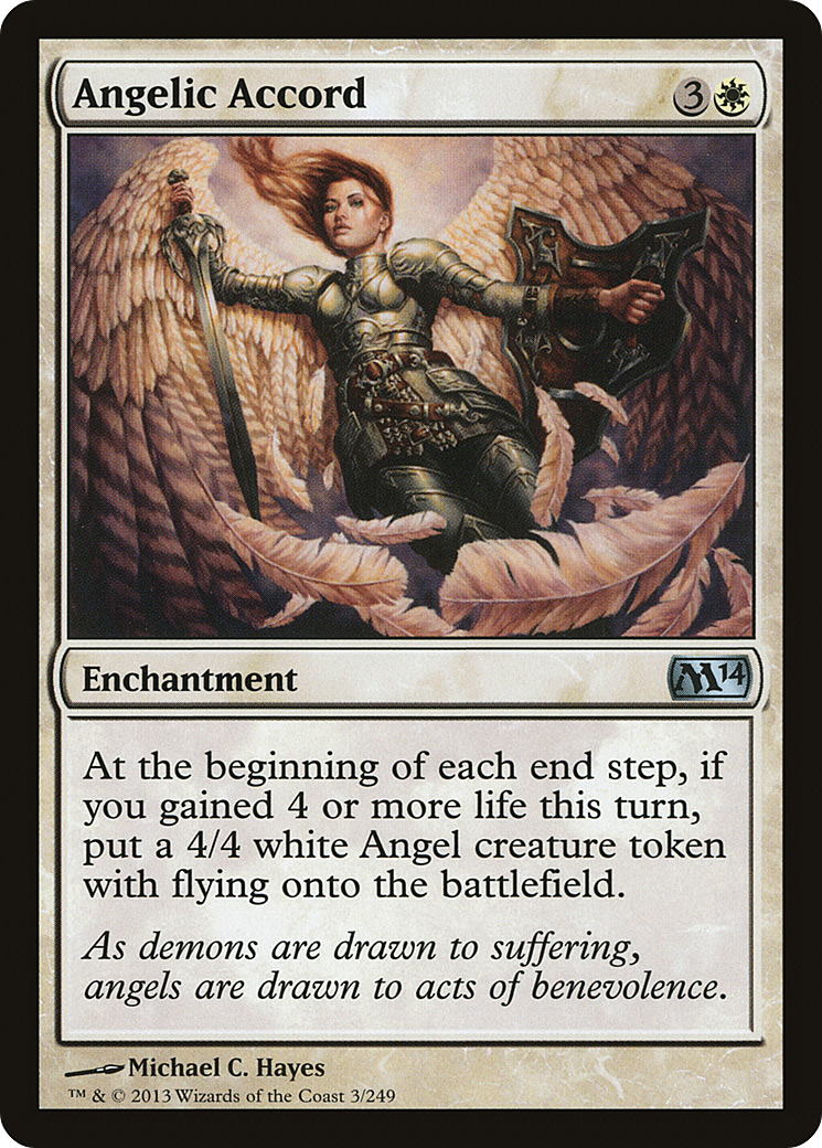 Image of Angelic Accord (M14-003) - Magic 2014 Foil