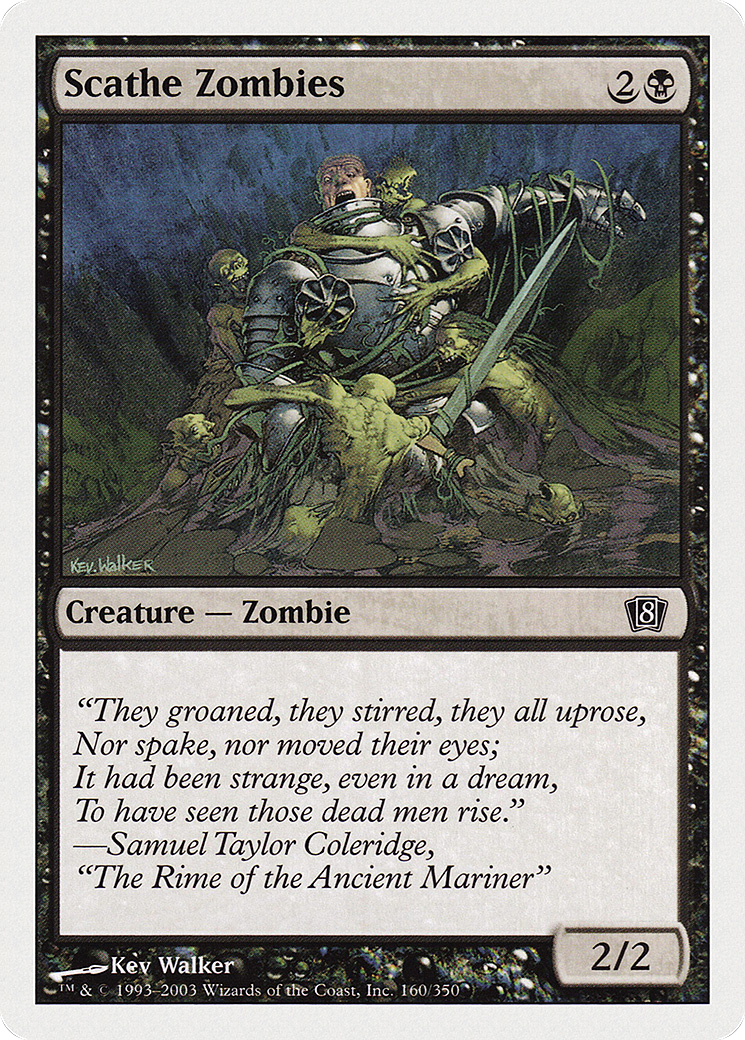Image of Scathe Zombies (8ED-160) - 8th Edition Foil