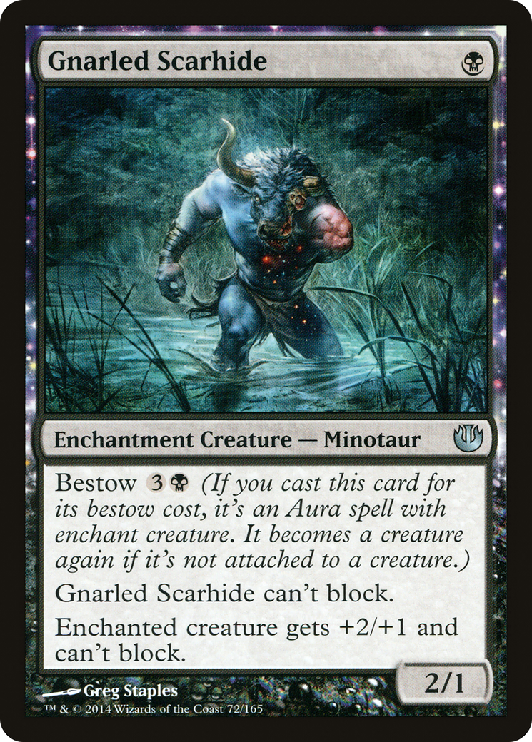 Image of Gnarled Scarhide (JOU-072) - Journey into Nyx: (enchantment) Foil