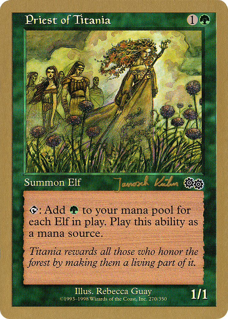 Image of Priest of Titania - 2000 Janosch Kuhn (USG) (WCD-) - World Championship Decks 2000