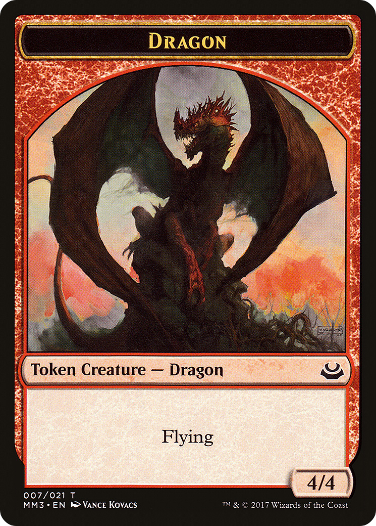 Image of Dragon Token (MM3-007) - Modern Masters 2017 Tokens