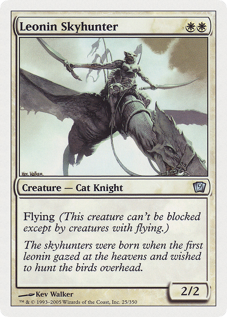 Image of Leonin Skyhunter (9ED-25★) - 9th Edition