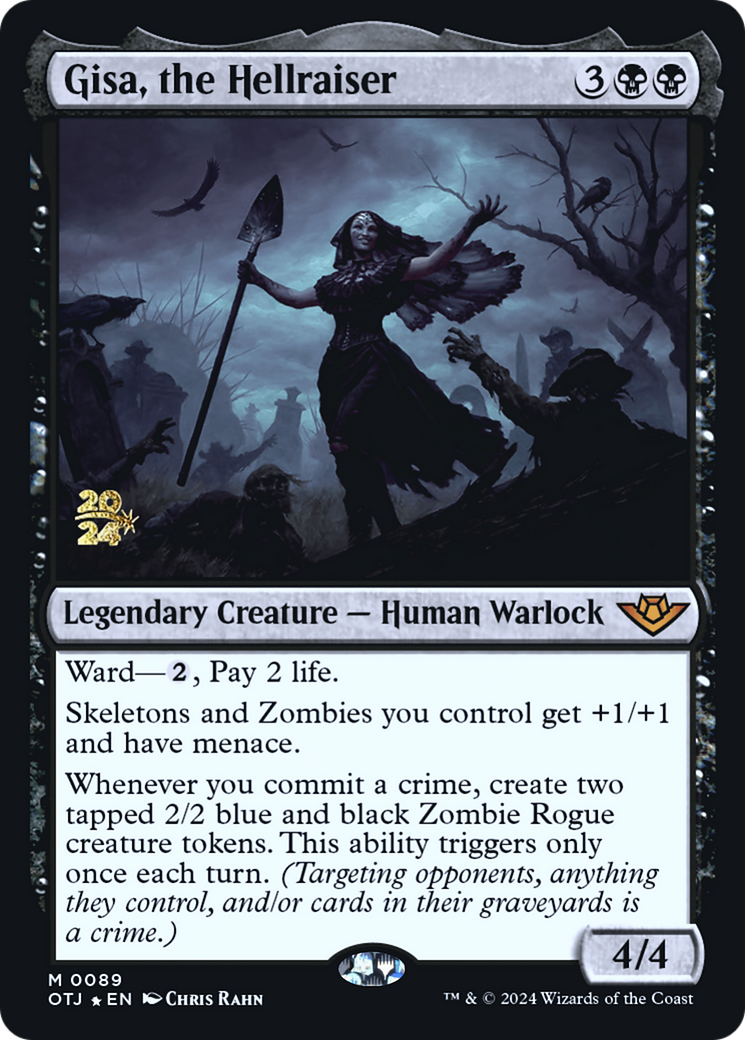 Image of Gisa, the Hellraiser (PRE-089) - Outlaws of Thunder Junction Promos Foil