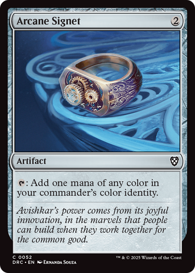 Image of Arcane Signet (0052) (DRC-052) - Commander: Aetherdrift
