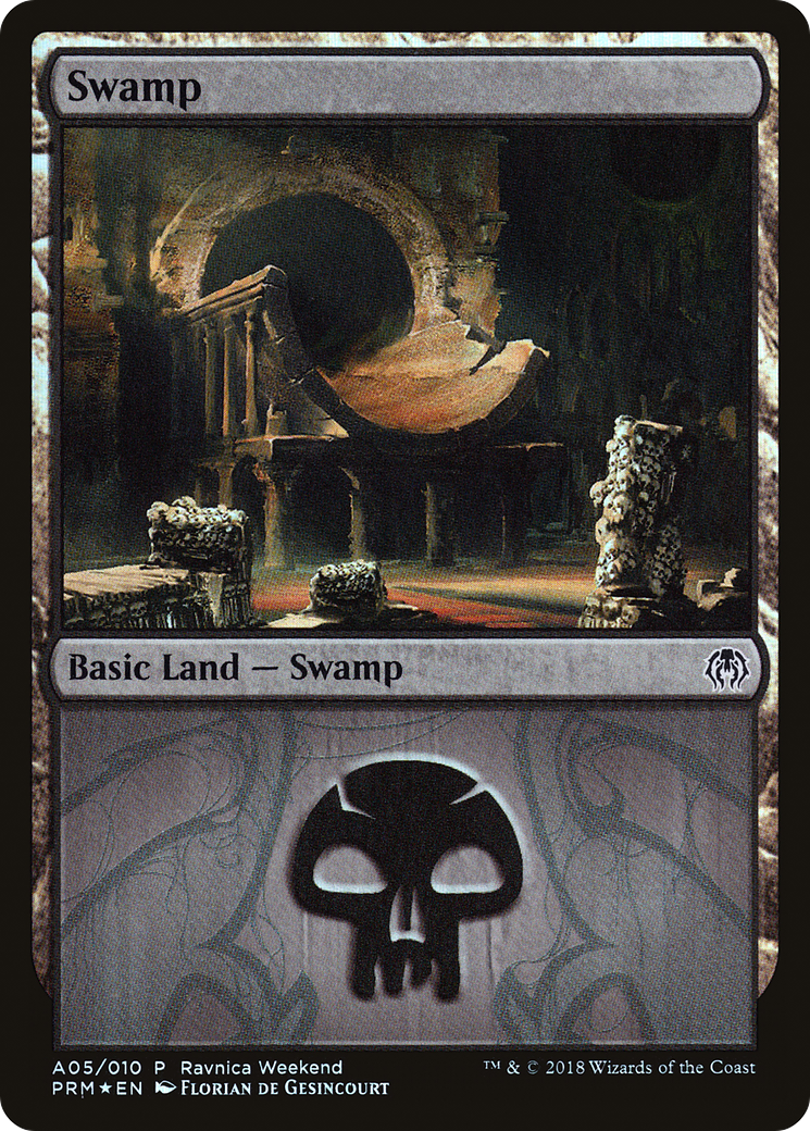 Image of Swamp - Golgari (A05) (LARP-005) - GRN Ravnica Weekend Foil