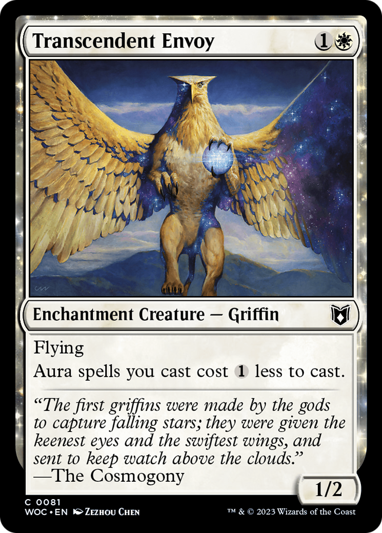 Image of Transcendent Envoy (WOC-081) - Wilds of Eldraine Commander: (enchantment)