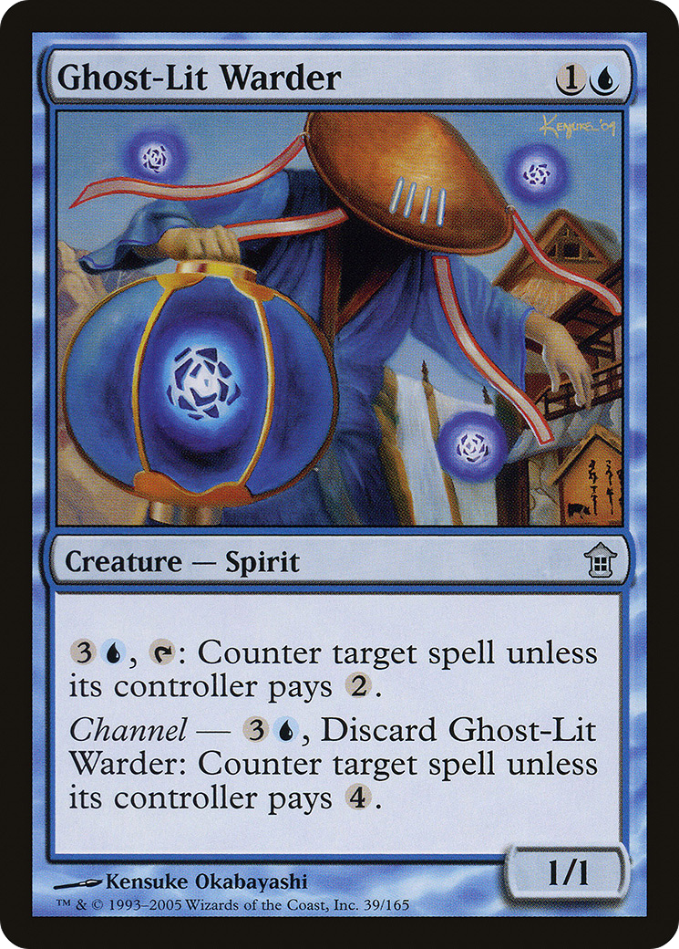 Image of Ghost-Lit Warder (SOK-039) - Saviors of Kamigawa