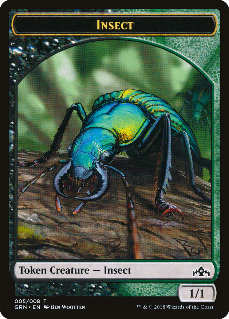Image of Insect Token (GRN-005) - Guilds of Ravnica Tokens