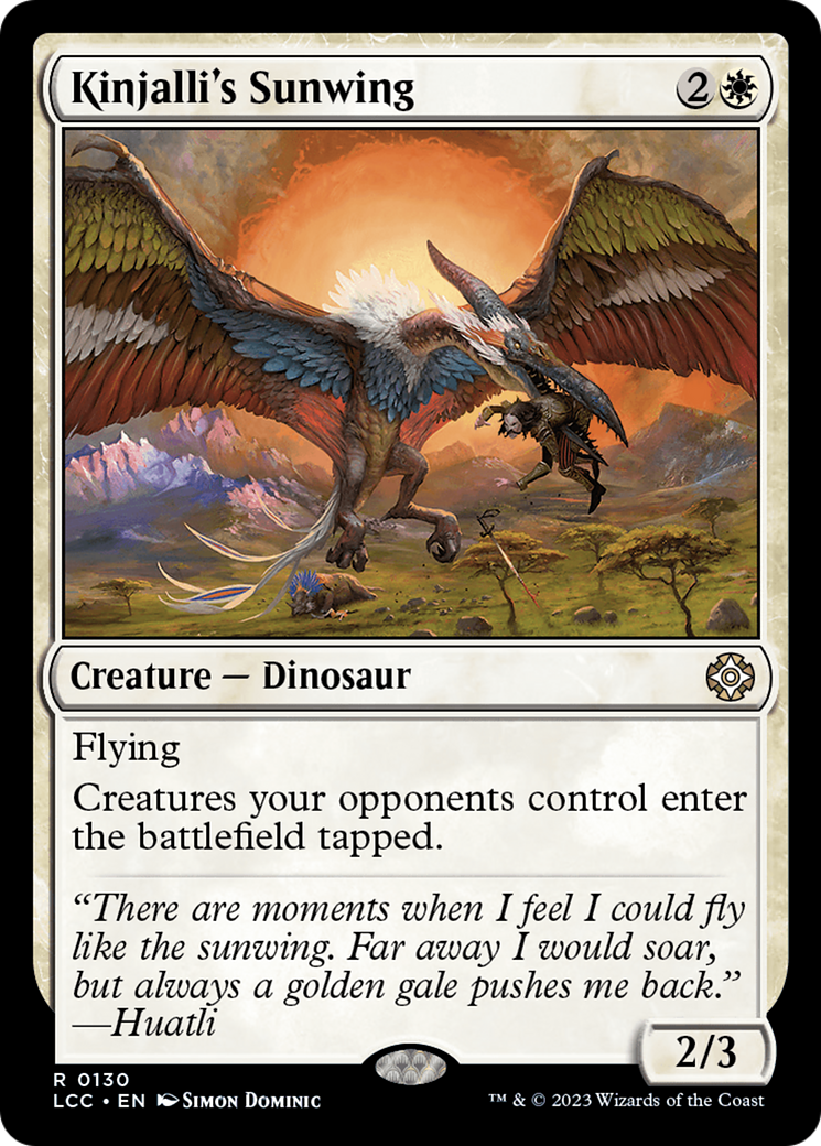 Image of Kinjalli's Sunwing (LCC-130) - The Lost Caverns of Ixalan Commander