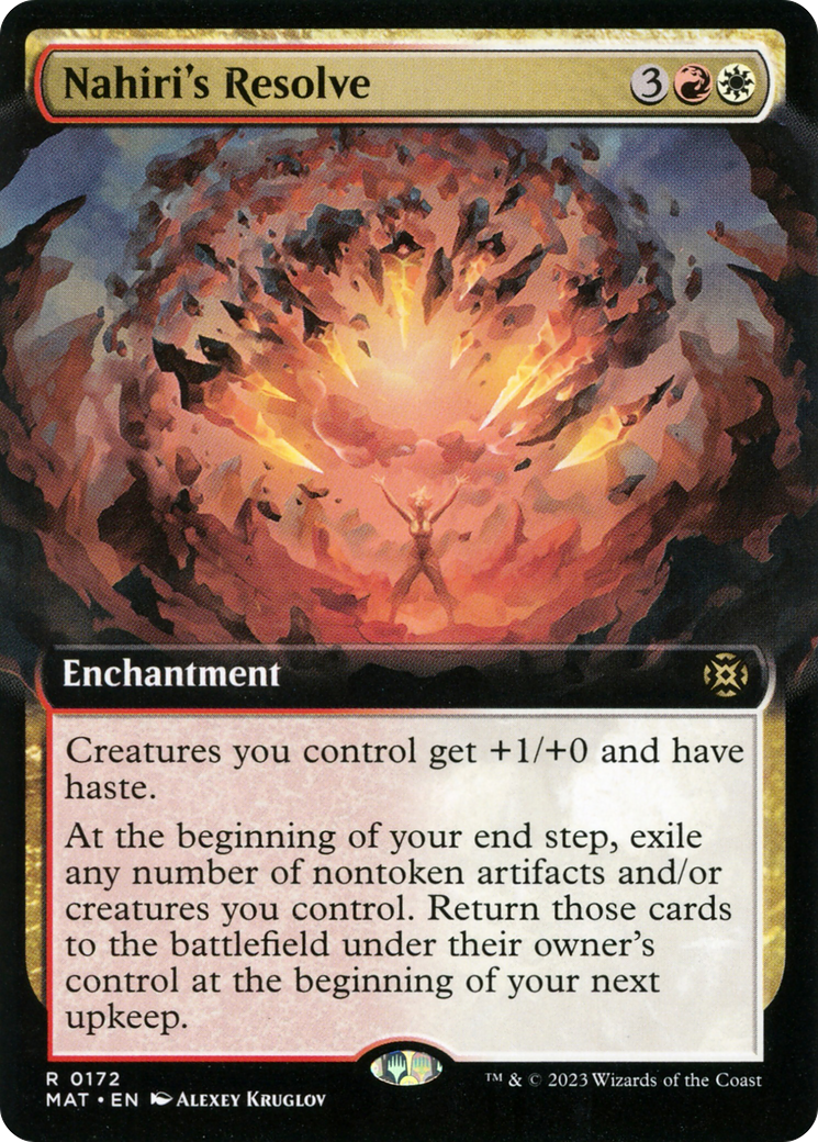 Image of Nahiri's Resolve (Extended Art) (MAT-172) - March of the Machine: The Aftermath: (Extended Art)