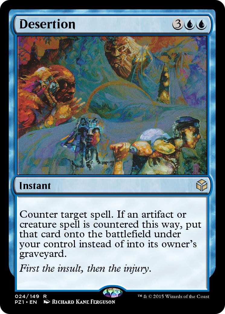Image of Desertion (PZ1-024) - Legendary Cube Prize Pack Foil