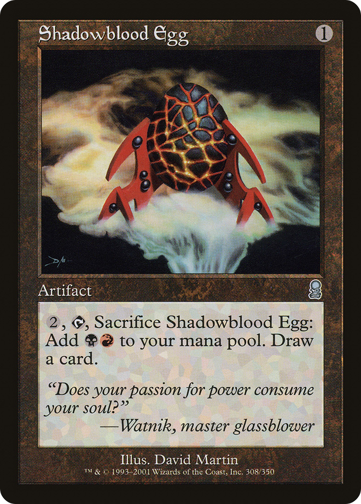 Image of Shadowblood Egg (ODY-308) - Odyssey Foil