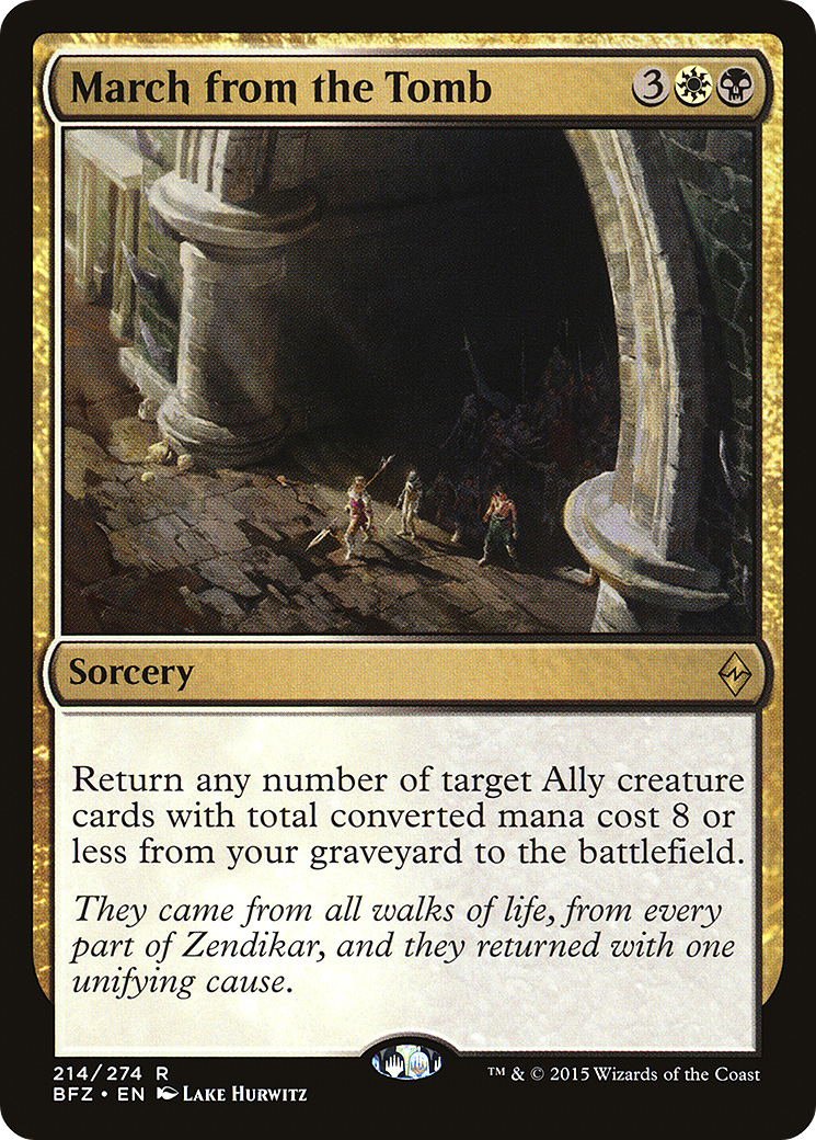 Image of March from the Tomb (BFZ-214) - Battle for Zendikar