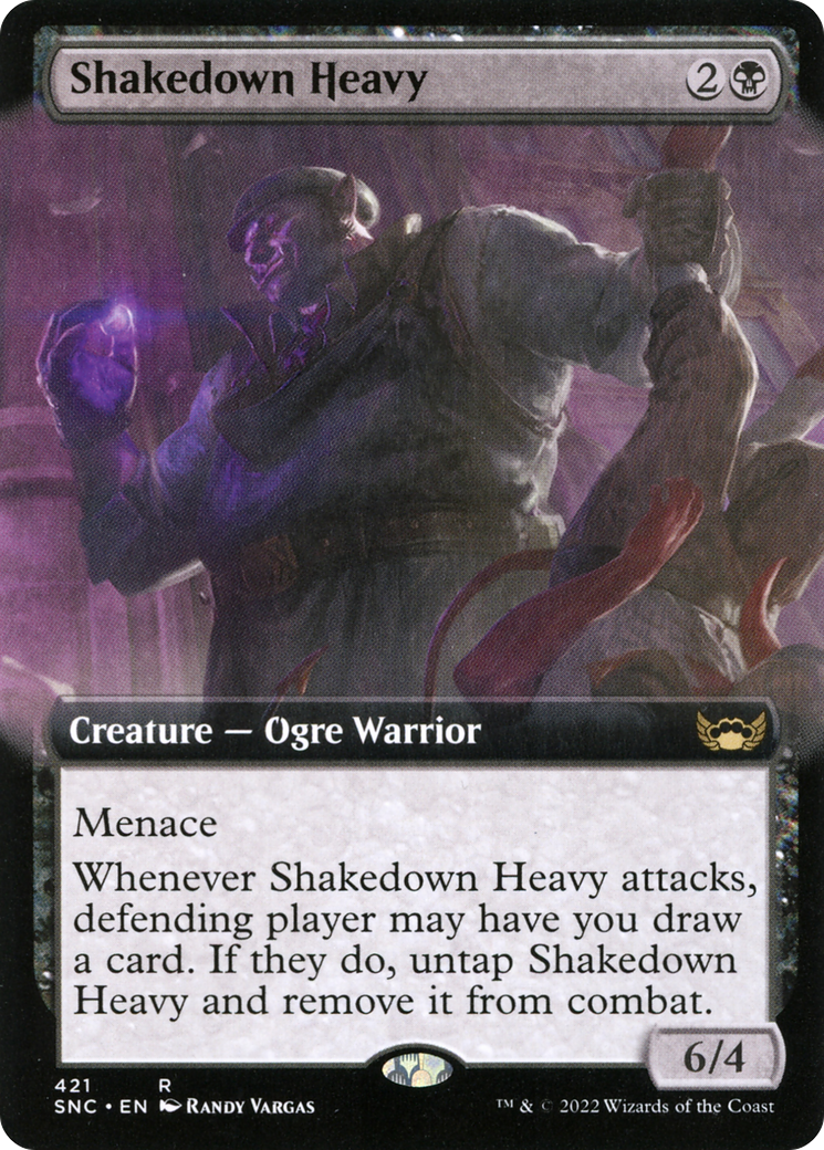Image of Shakedown Heavy (Extended Art) (SNC-421) - Streets of New Capenna: (Extended Art) Foil