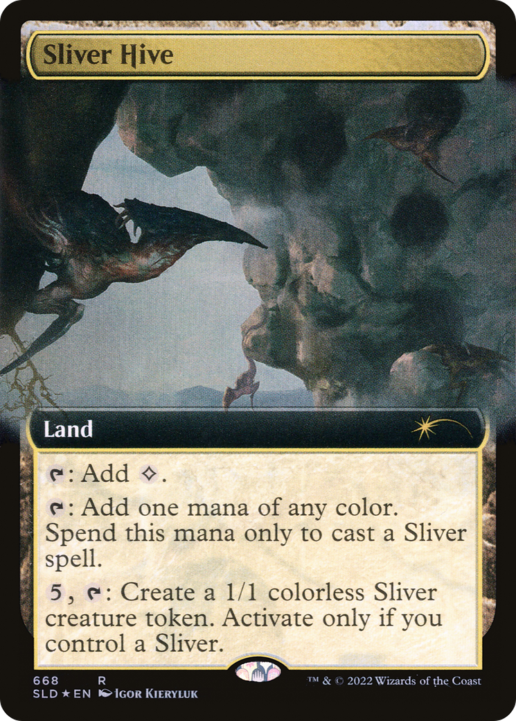 Image of Sliver Hive (Extended Art) (SLD-668) - Secret Lair Drop: (Extended Art) Foil