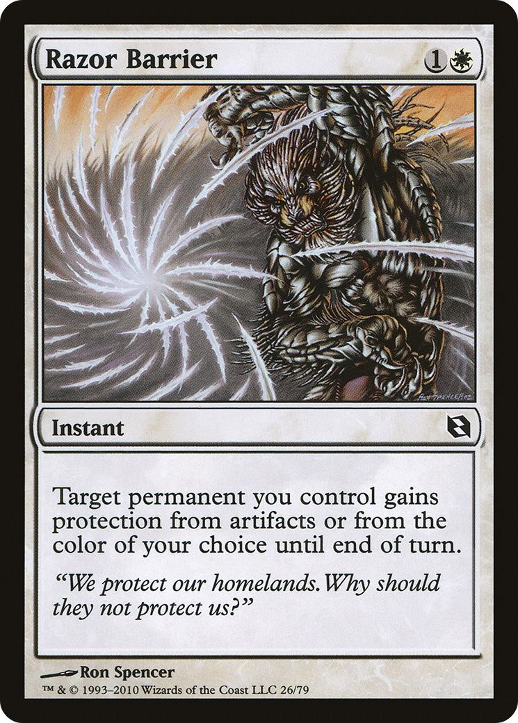 Image of Razor Barrier (DDF-026) - Duel Decks: Elspeth vs. Tezzeret