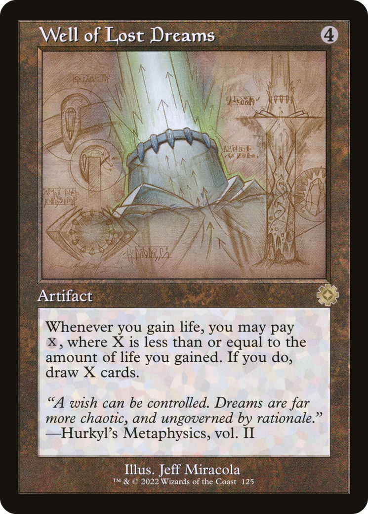 Image of Well of Lost Dreams (Schematic) (BRR-125) - The Brothers' War Retro Artifacts Foil