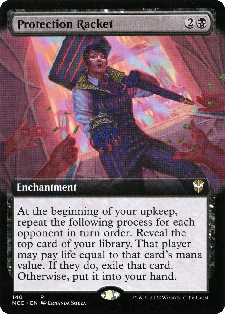Image of Protection Racket (Extended Art) (NCC-140) - New Capenna Commander: (Extended Art)