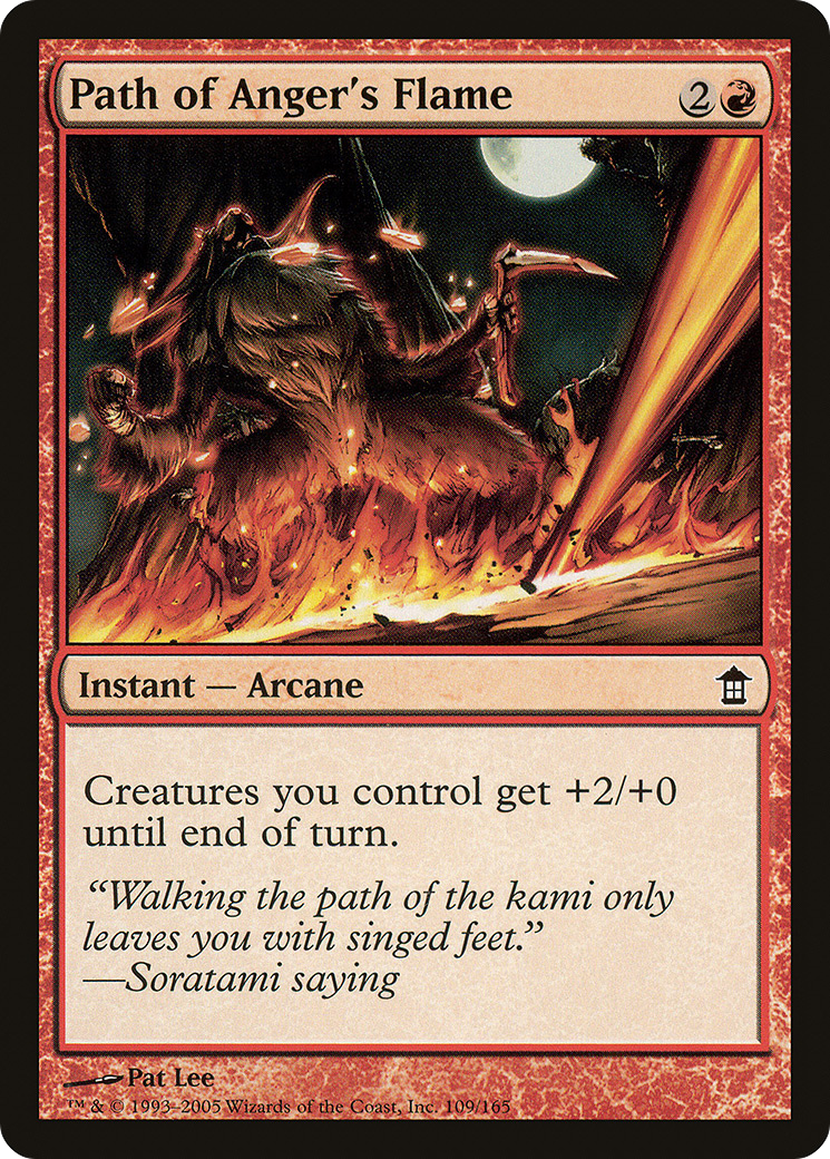 Image of Path of Anger's Flame (SOK-109) - Saviors of Kamigawa
