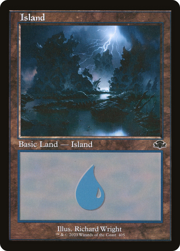 Image of Island (405) (Retro Frame) (DMR-405) - Dominaria Remastered
